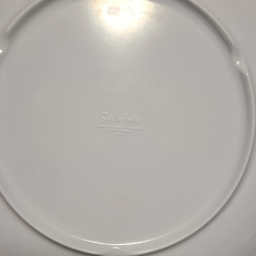Sur La Table Striped Blue and Green Plates